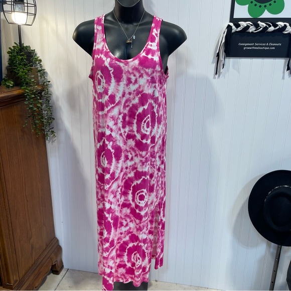 Koolaburra Pink Tie-Dye maxi dress small - Picture 1 of 8